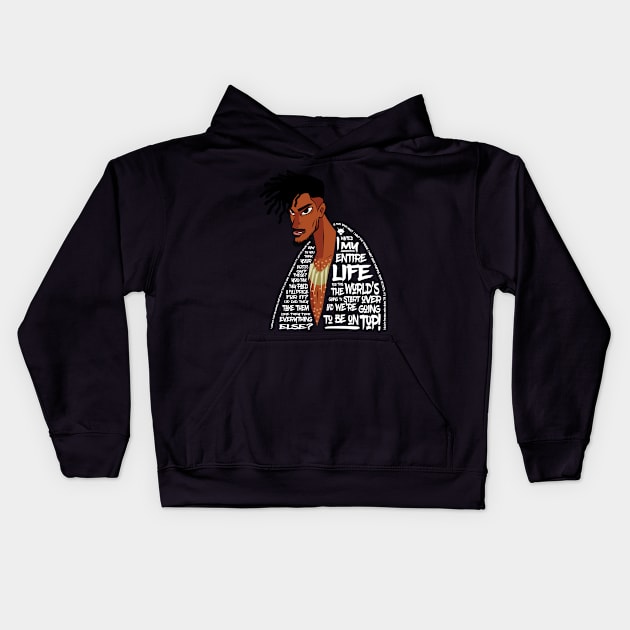 Killmonger's Words Kids Hoodie by Jones Factory